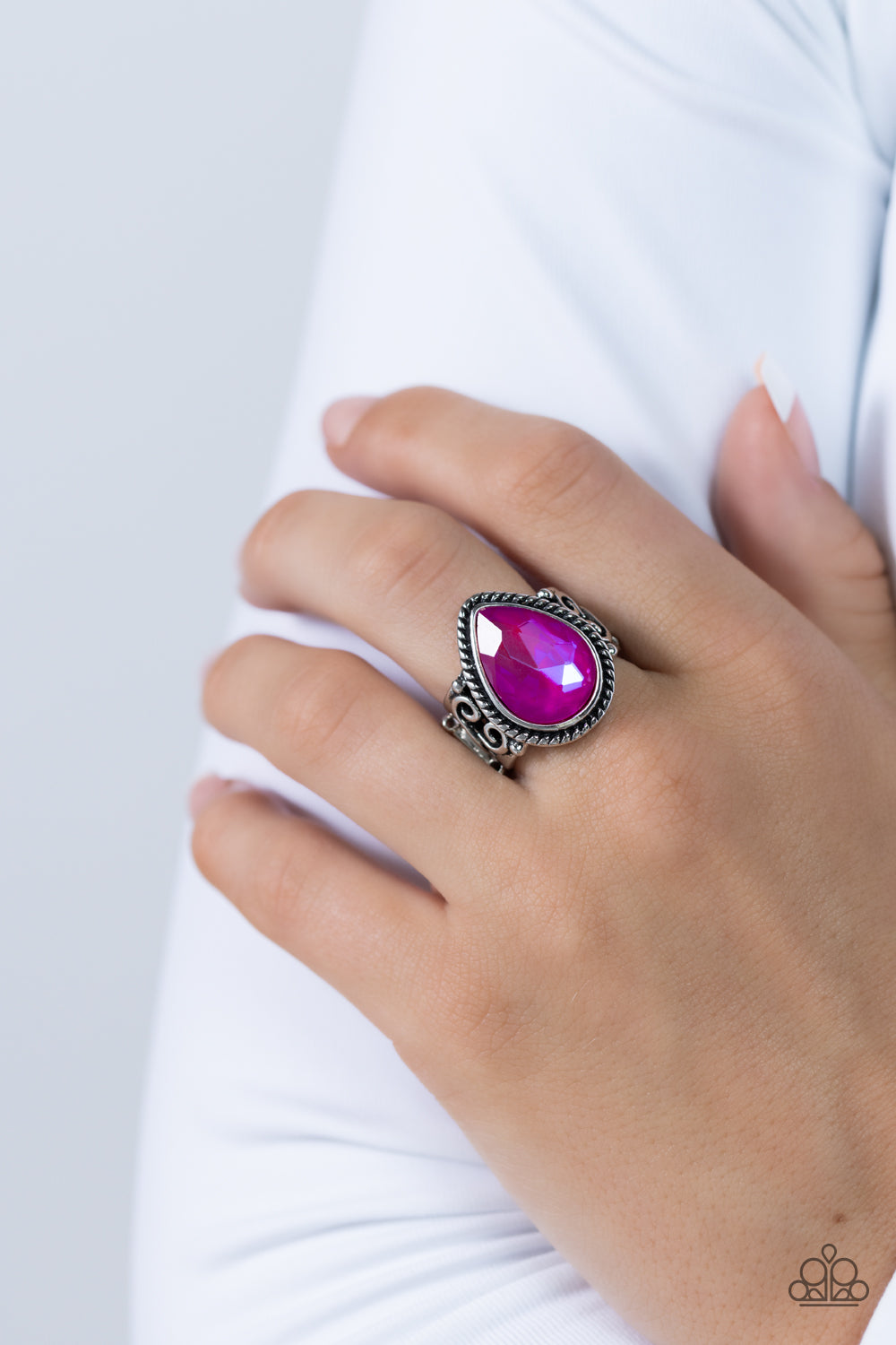 Supernatural Sparkle Pink Ring - Jewelry by Bretta