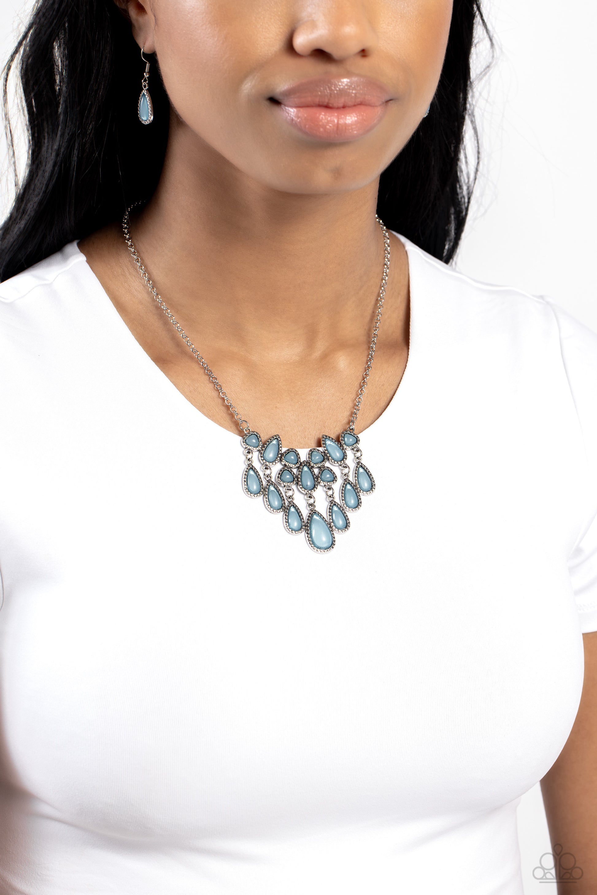 Exceptionally Ethereal Blue Necklace - Jewelry by Bretta
