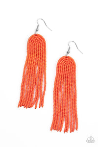Right as RAINBOW Orange Earrings - Jewelry by Bretta