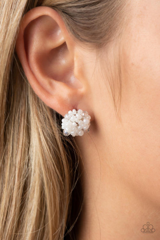 Bunches of Bubbly White Earrings - Jewelry by Bretta