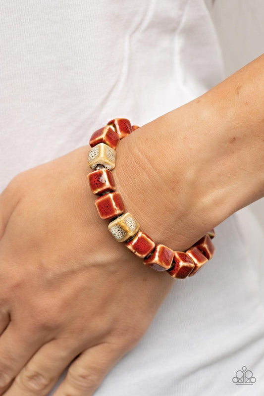 Glaze Craze Red Bracelet - Jewelry by Bretta