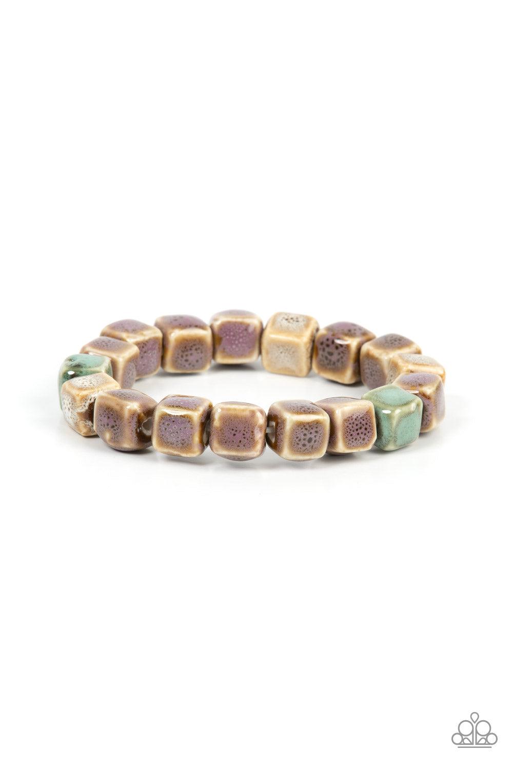 Glaze Craze Purple Bracelet - Jewelry by Bretta