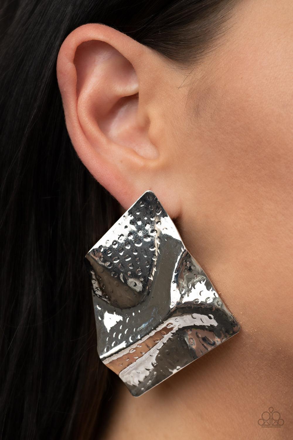 Modern Maverick Silver Earrings - Jewelry by Bretta