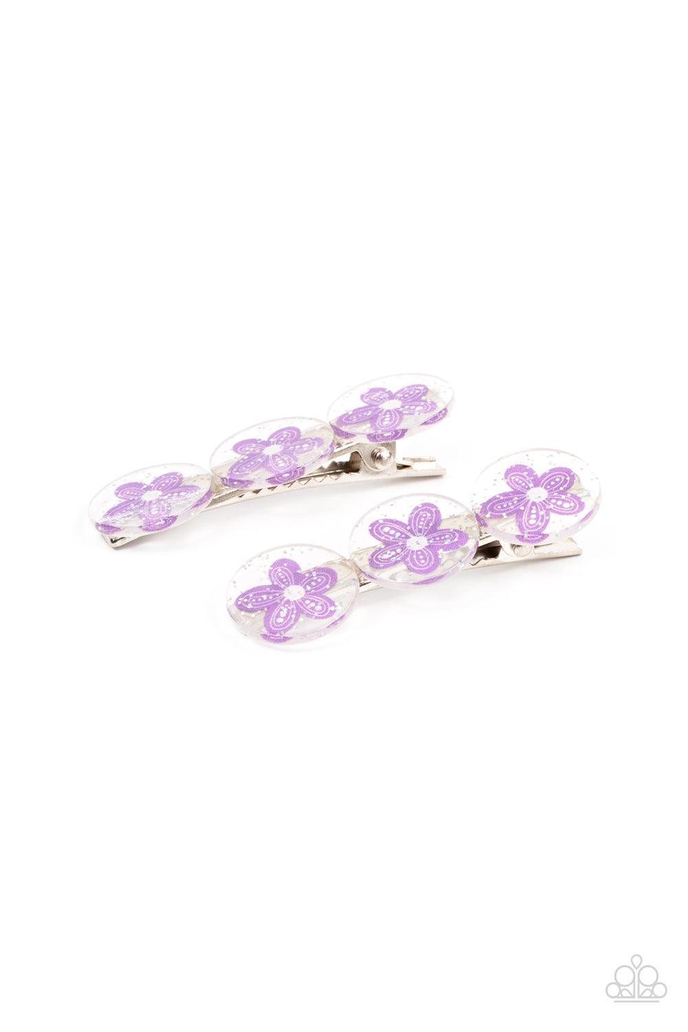 Pamper Me in Posies Purple Hair Clip - Jewelry by Bretta