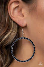 Head-Turning Halo Blue Earrings - Jewelry by Bretta