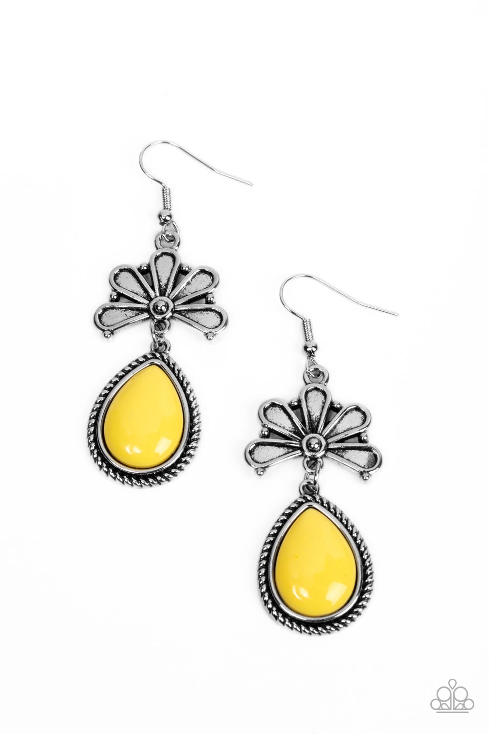 Brightly Blooming Yellow Earrings - Jewelry by Bretta