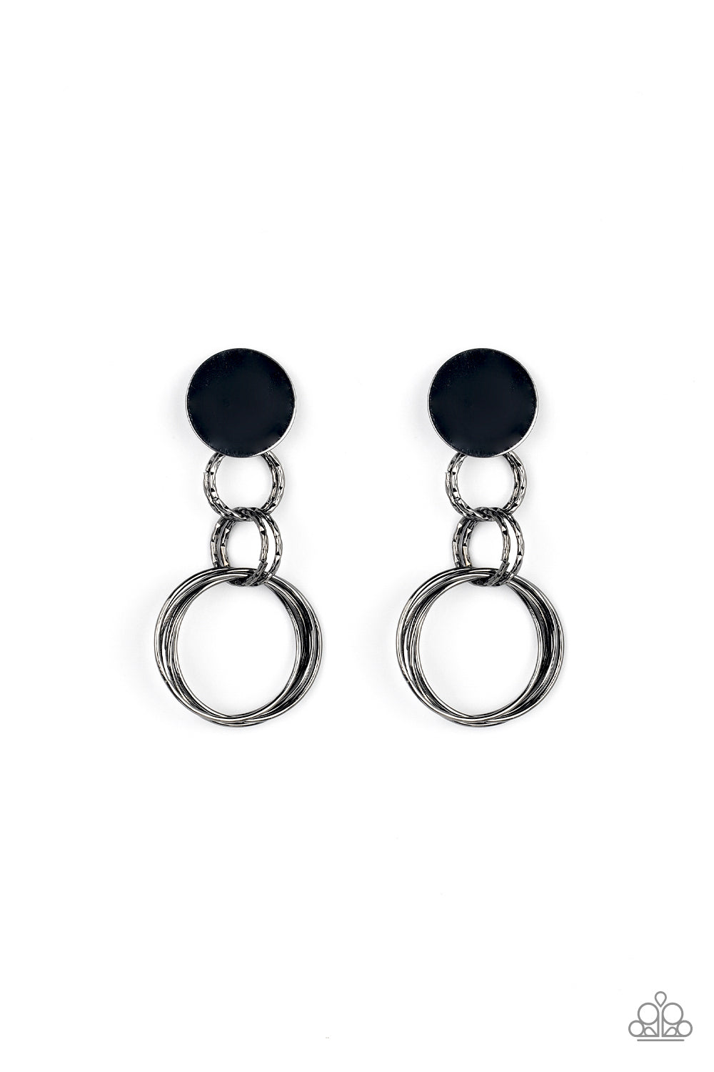 Industrialized Fashion Black Earrings - Jewelry by Bretta