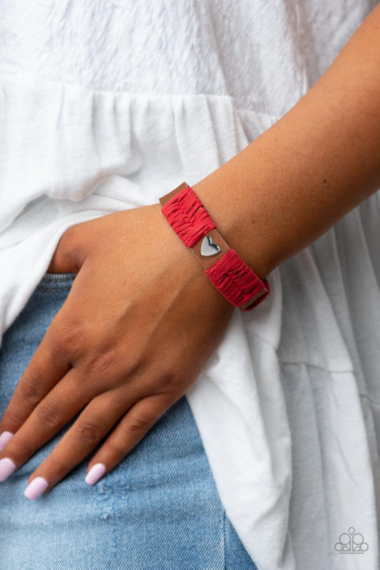 Lusting for Wanderlust Red Bracelet - Jewelry by Bretta