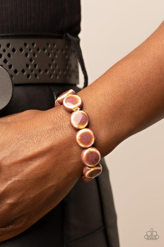 Earthy Entrada Brown Bracelet - Jewelry by Bretta