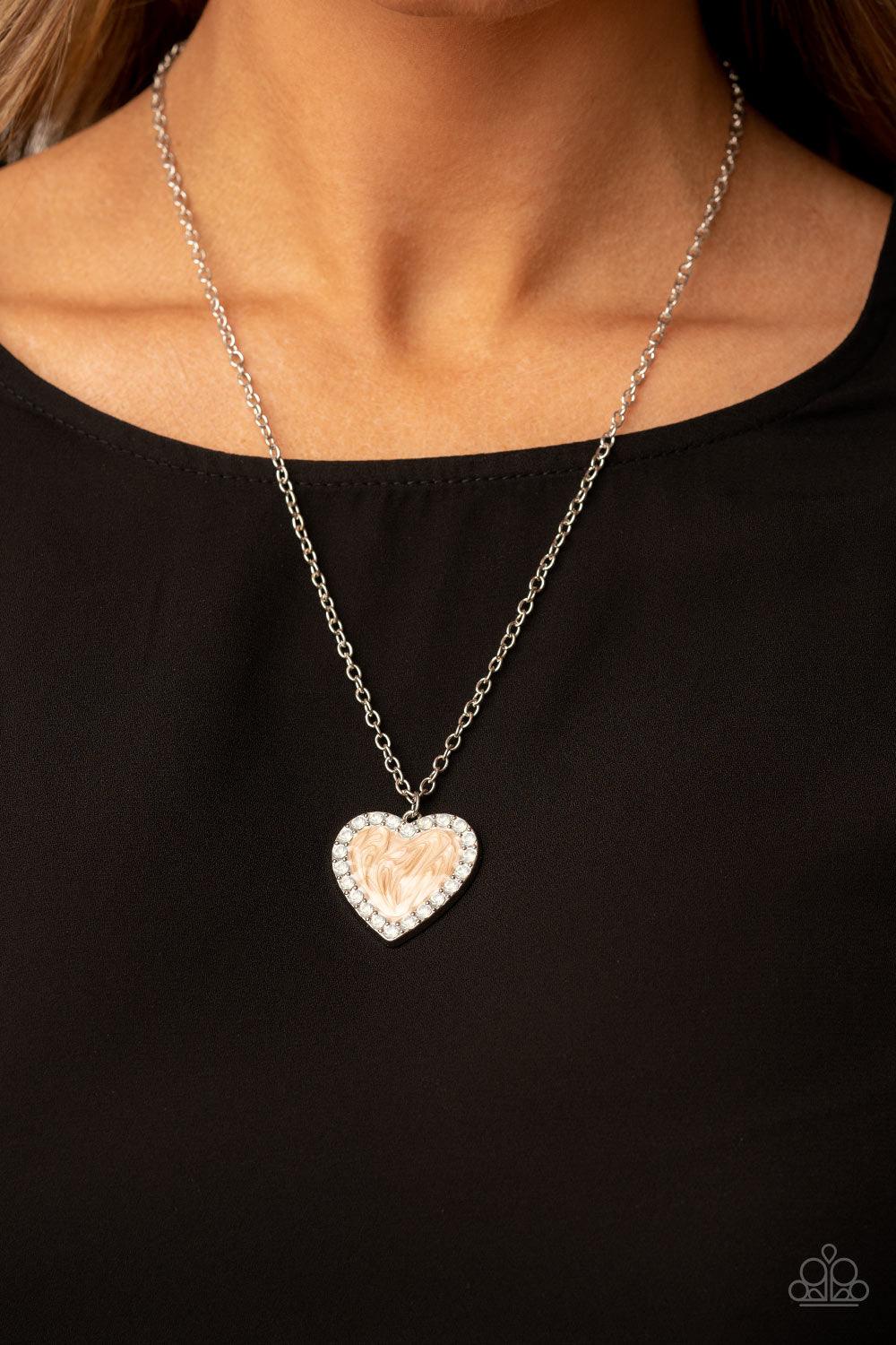 Heart Full of Luster Brown Necklace - Jewelry by Bretta