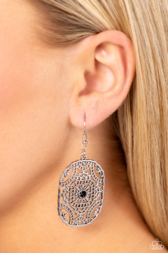 Greco-Roman Romance Black Earrings - Jewelry by Bretta