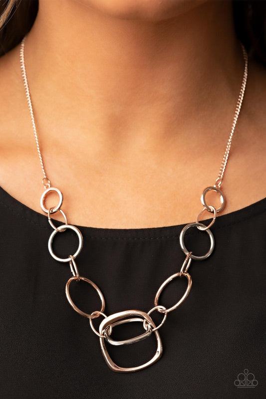 Linked Up Luminosity Multi Necklace - Jewelry by Bretta