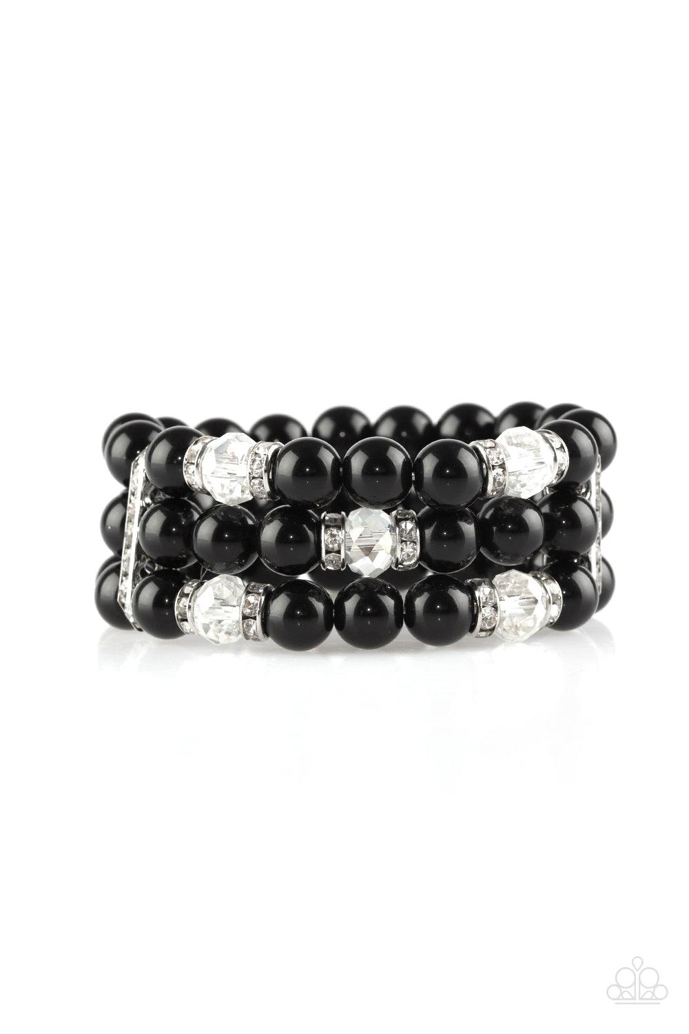 Paparazzi Accessories-Undeniably Dapper - Black Bracelet