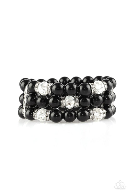 Paparazzi Accessories-Undeniably Dapper - Black Bracelet