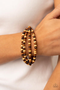 Oceania Oasis Brown Bracelet - Jewelry by Bretta