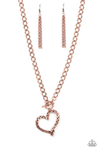 Reimagined Romance Copper Heart Necklace - Jewelry by Bretta