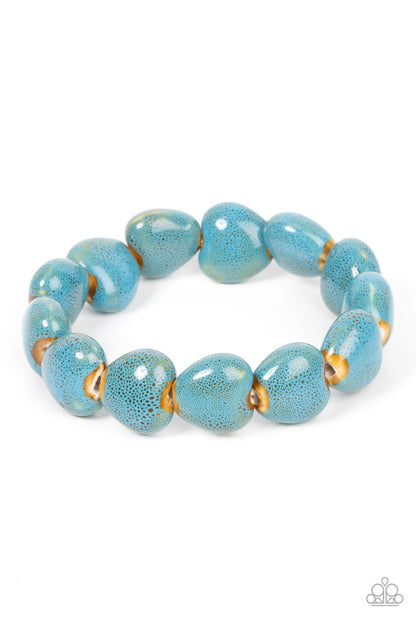GLAZE a Trail Blue Bracelet - Jewelry by Bretta