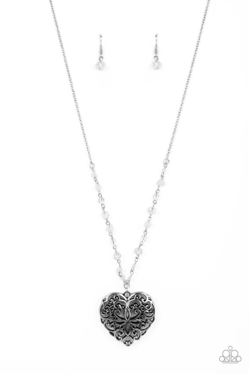 Doting Devotion White Necklace - Jewelry by Bretta