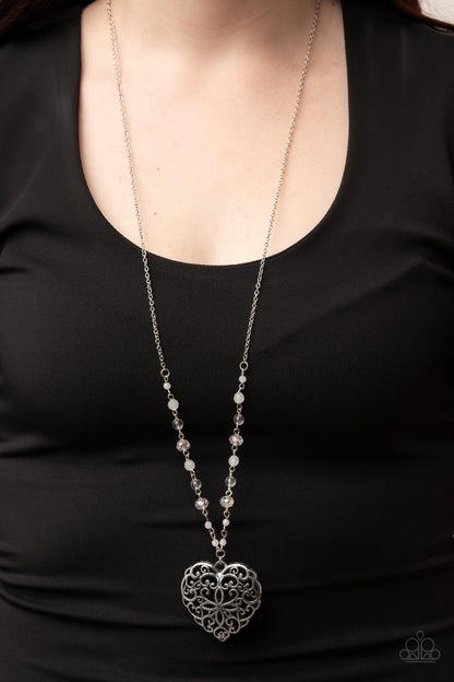 Doting Devotion White Necklace - Jewelry by Bretta