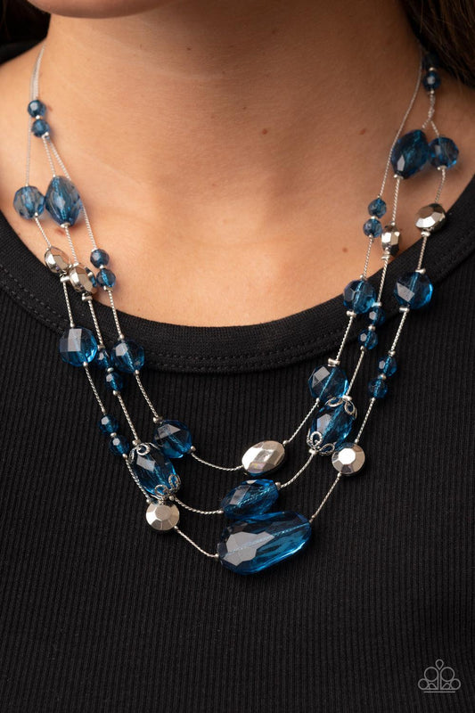 Prismatic Pose Blue Necklace - Jewelry by Bretta