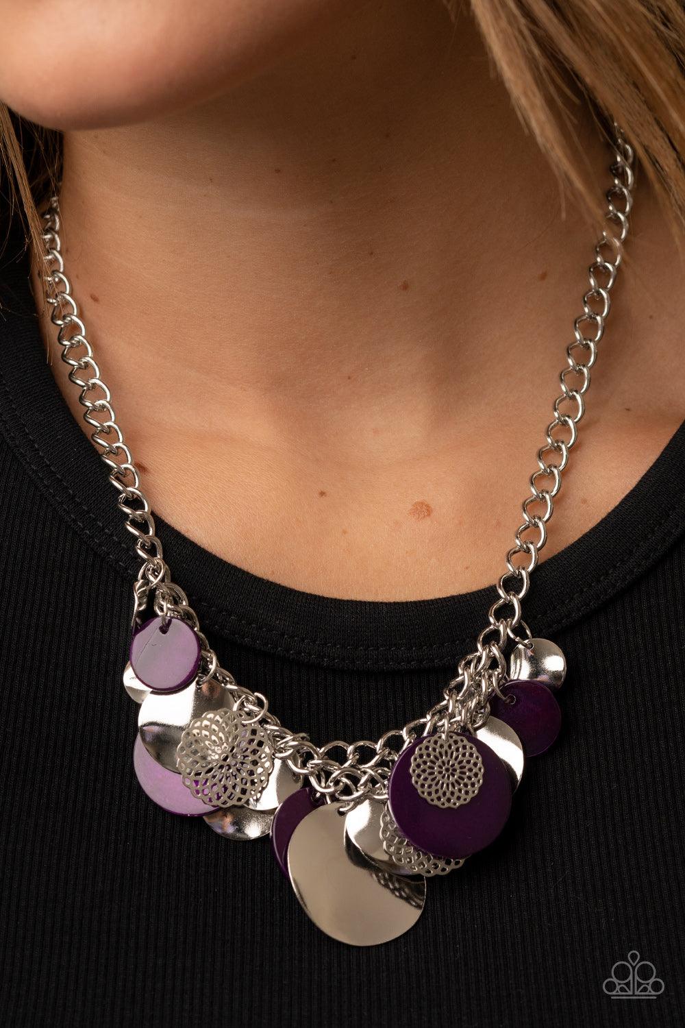 Oceanic Opera Purple Necklace - Jewelry by Bretta