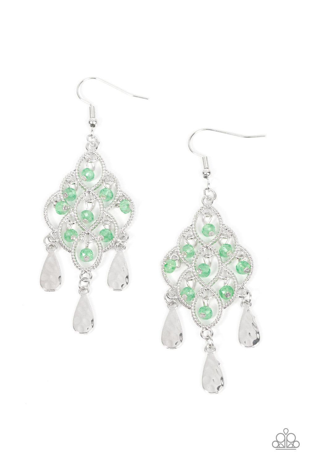 Sentimental Shimmer Green Earrings Jewelry by Bretta