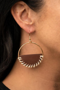Lavishly Laid Back Brown Earrings - Jewelry by Bretta
