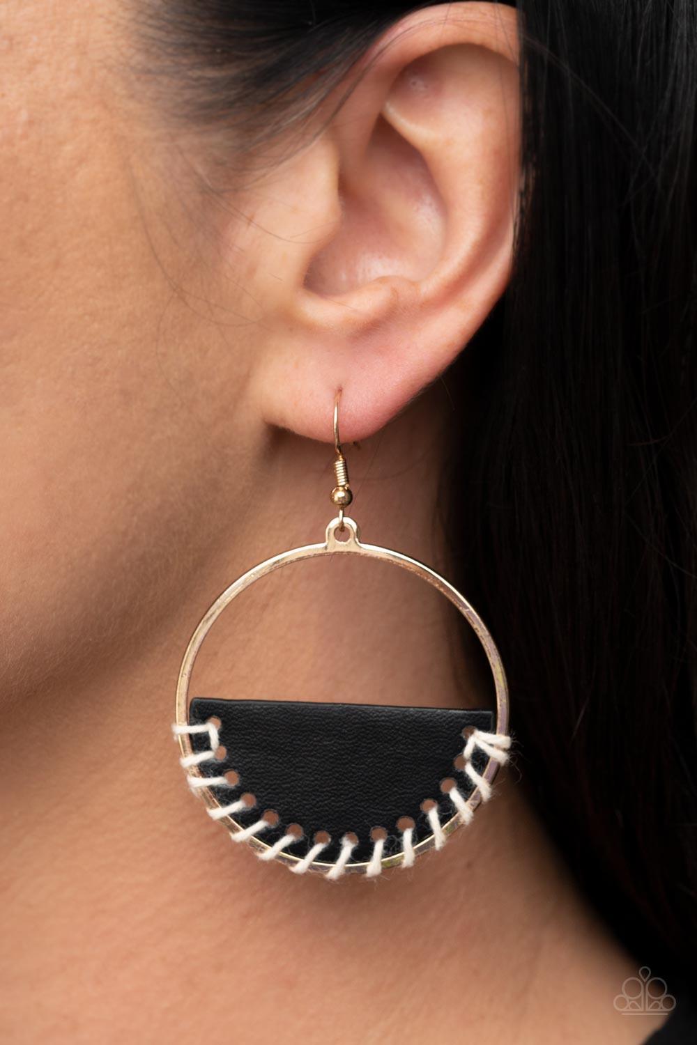 Lavishly Laid Back Black Earrings - Jewelry by Bretta