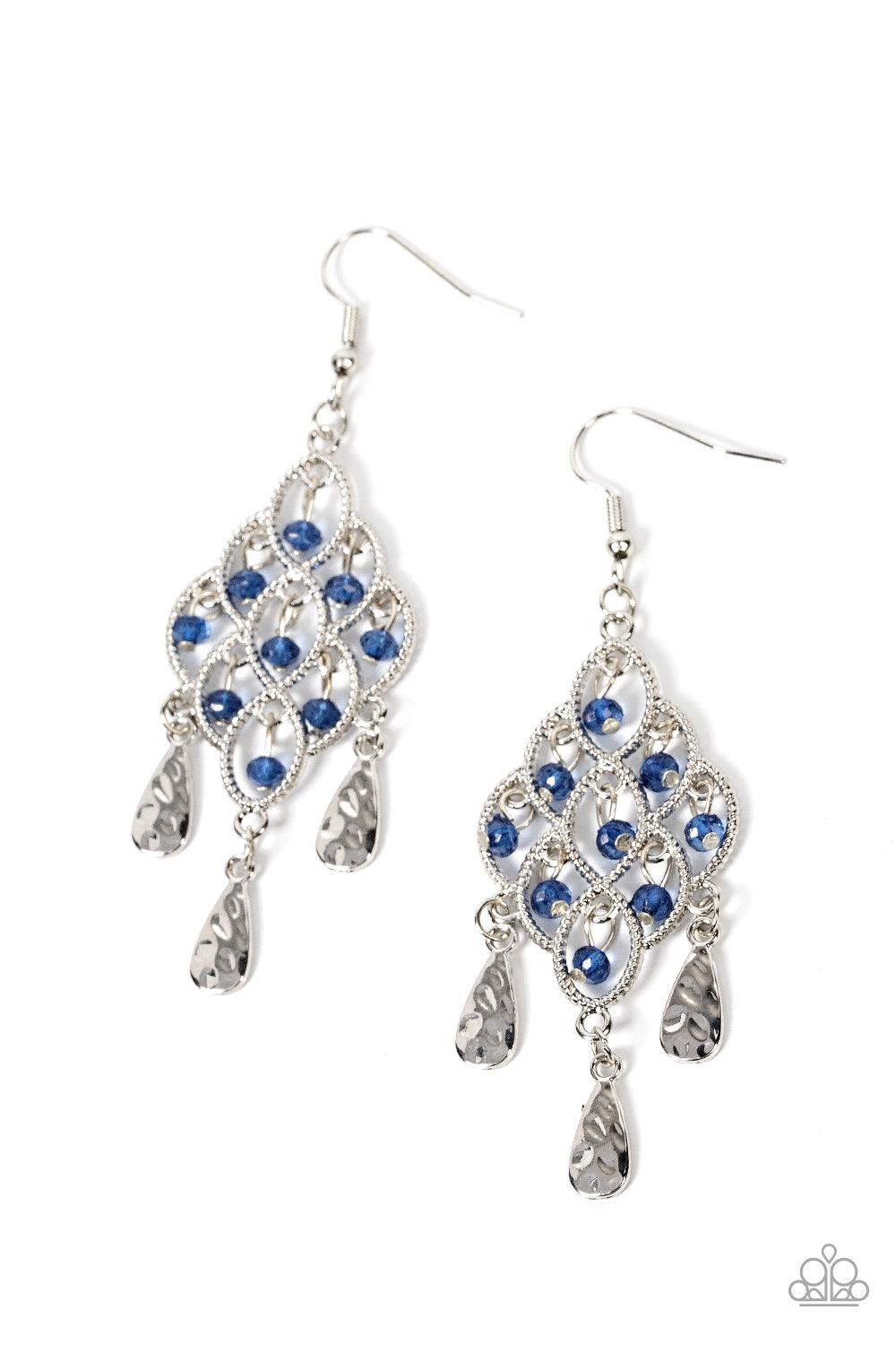 Sentimental Shimmer Blue Earrings - Jewelry by Bretta