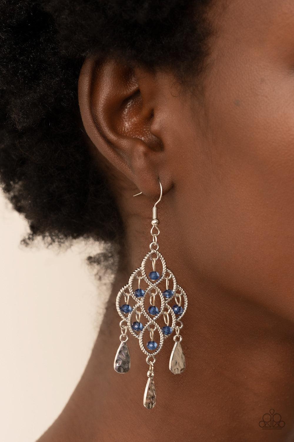 Sentimental Shimmer Blue Earrings - Jewelry by Bretta