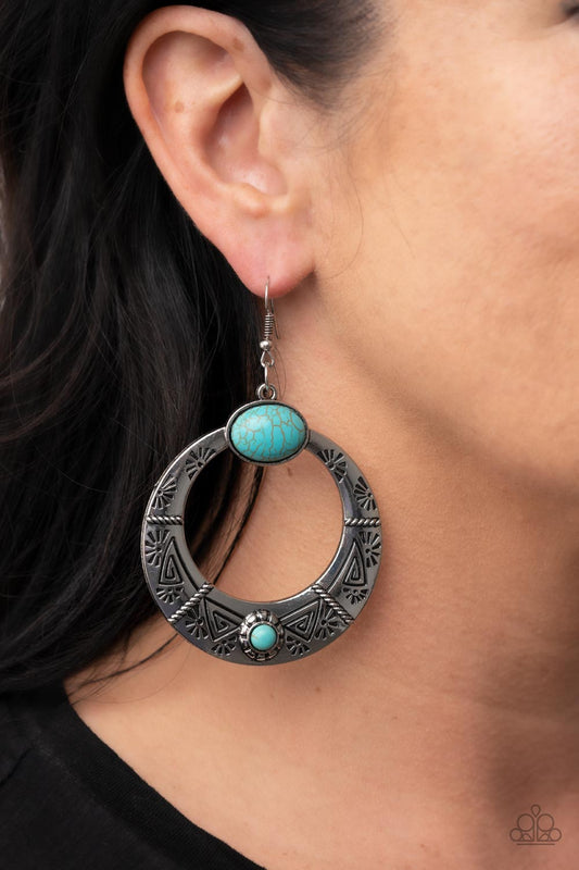 Garden Glyphs Blue Earrings - Jewelry by Bretta