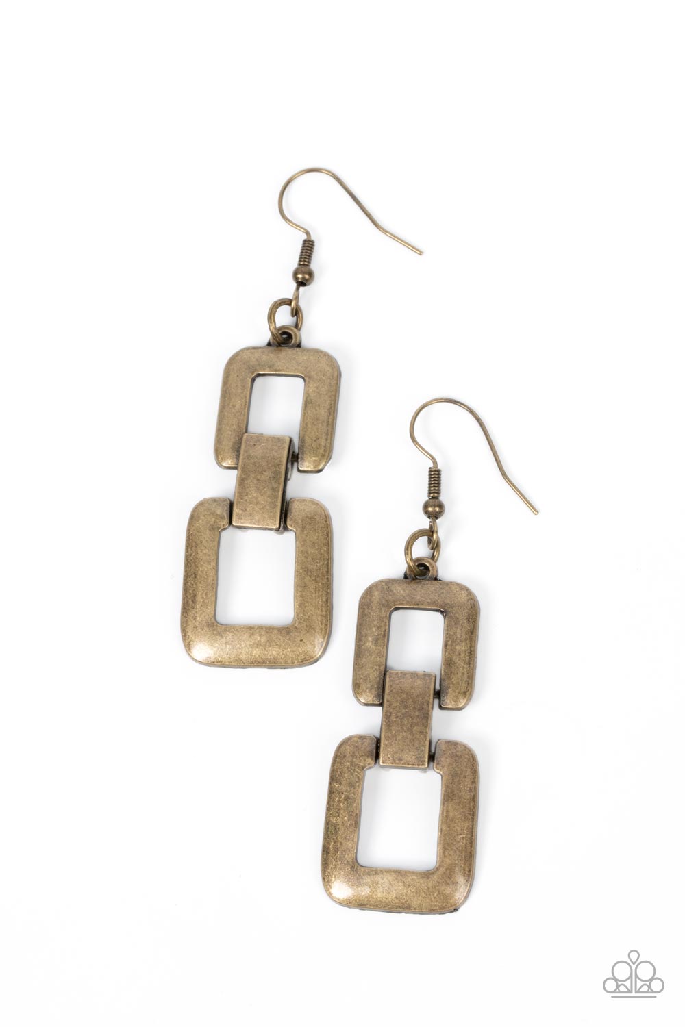Public Square Brass Earrings - Jewelry by Bretta