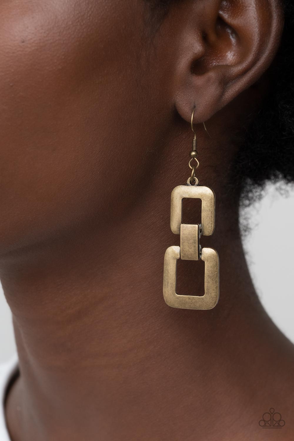 Public Square Brass Earrings - Jewelry by Bretta