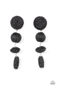 Twine Tango Black Earrings - Jewelry by Bretta