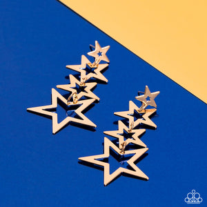 Superstar Crescendo Gold Earrings - Jewelry by Bretta