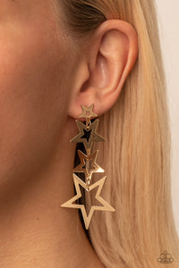 Superstar Crescendo Gold Earrings - Jewelry by Bretta
