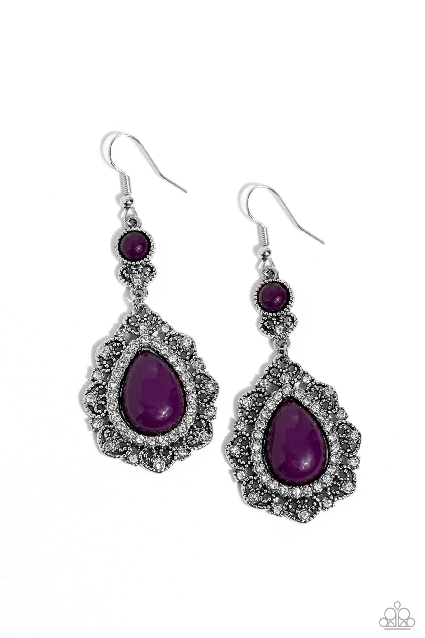 Spike Earrings - Purple Goth – Rebeca Mojica Jewelry