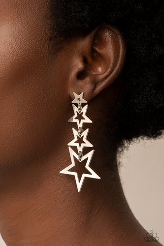 Superstar Crescendo Silver Earrings - Jewelry by Bretta