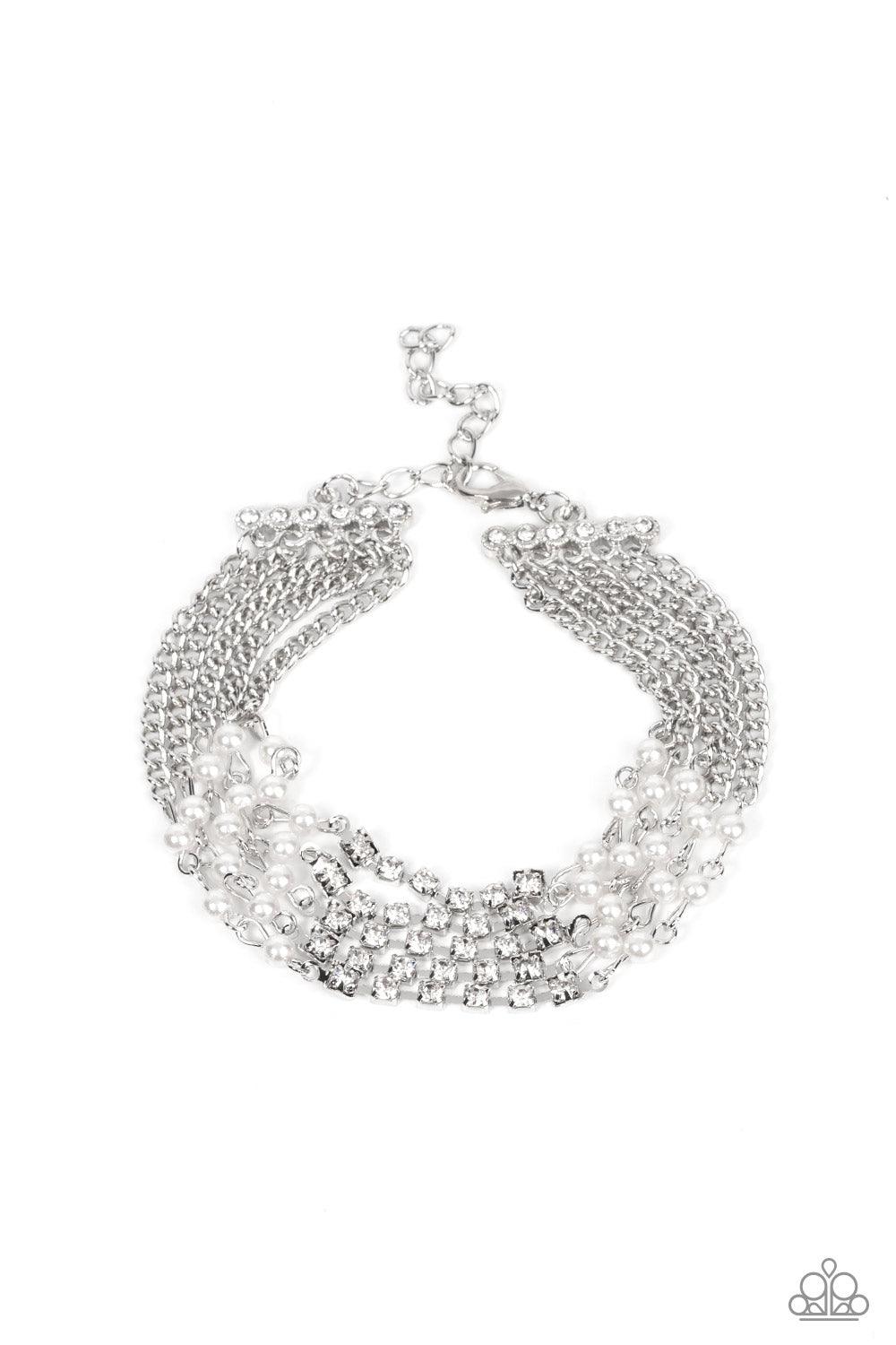 Experienced in Elegance White Bracelet - Jewelry by Bretta