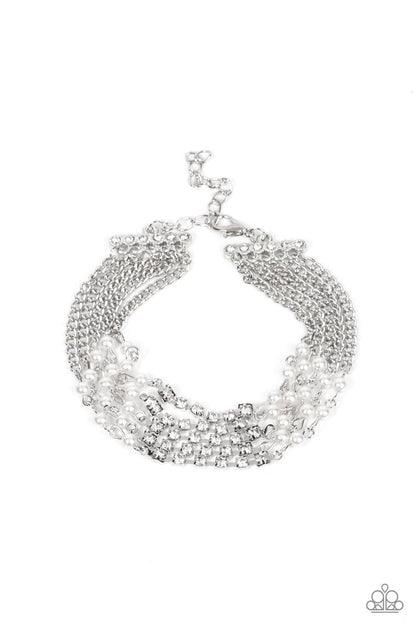 Experienced in Elegance White Bracelet - Jewelry by Bretta