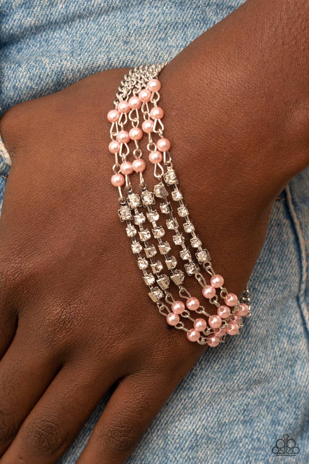 Experienced in Elegance Pink Bracelet - Jewelry by Bretta