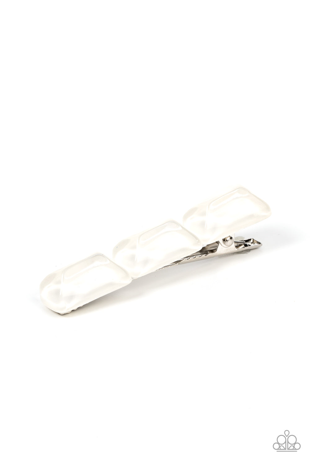 Gemstone Glimmer White Hairclip - Jewelry by Bretta