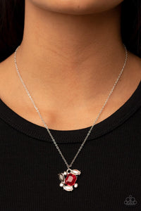 Prismatic Projection Red Necklace - Jewelry by Bretta