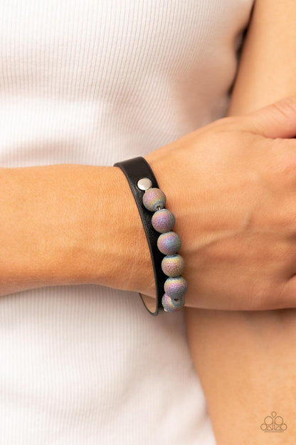 Saturn Safari Black Bracelet - Jewelry by Bretta