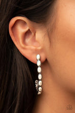 Kick Up a SANDSTORM White Earrings - Jewelry by Bretta