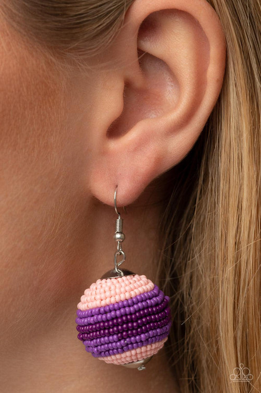 Zest Fest Purple Earrings - Jewelry by Bretta