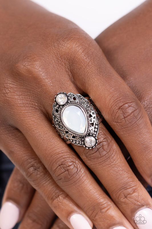 Mystical Mania White Ring - Jewelry by Bretta