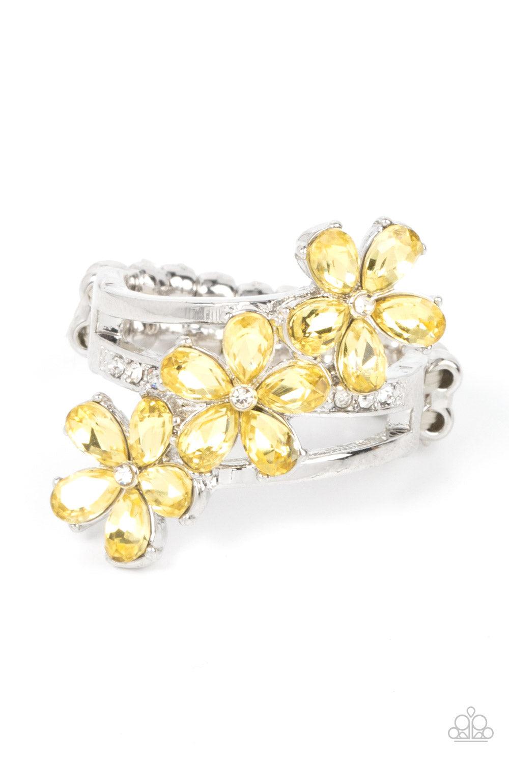 Posh Petals Yellow Ring - Jewelry by Bretta