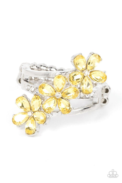 Posh Petals Yellow Ring - Jewelry by Bretta