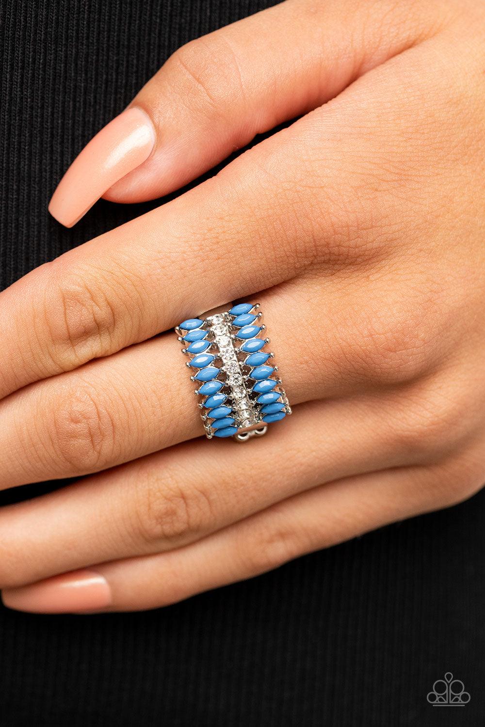 Cinematic Couture Blue Ring - Jewelry by Bretta